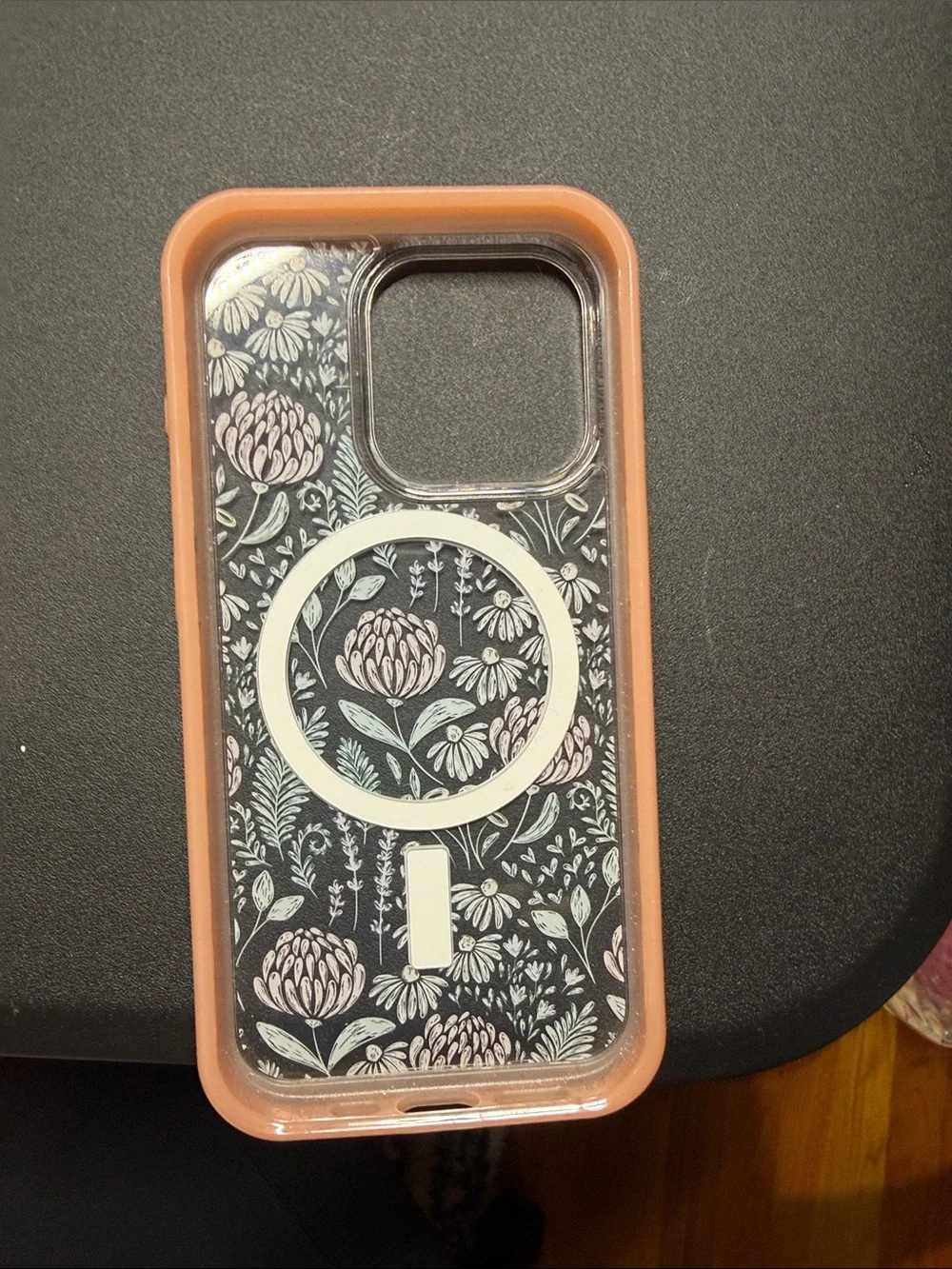 Otterbox Pink/Orange Floral Magnetic Wireless Charging Phone Case for iPhone 15